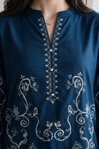Embroidered Kurta Trouser - 3353