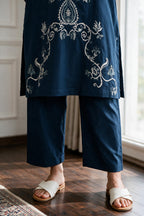 Embroidered Kurta Trouser - 3353