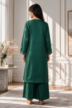 Embroidered Kurta Trouser - 3356
