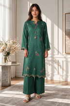 Embroidered Kurta Trouser - 3356