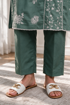 Embroidered Kurta Trouser - 3357