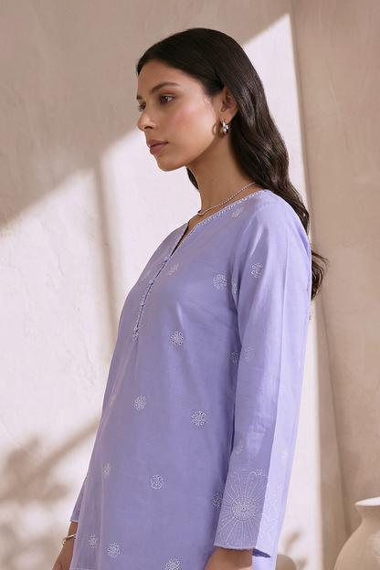 Embroidered Kurta Trouser - 3701