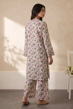 Embroidered Kurta Trouser - 3704