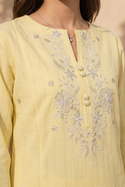 Embroidered Kurta Trouser - 3707