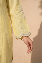 Embroidered Kurta Trouser - 3707