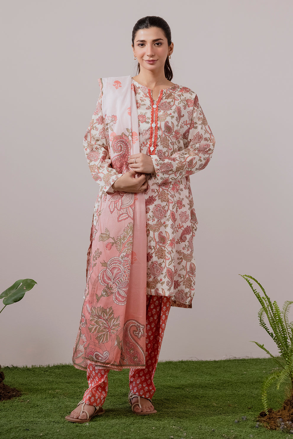 White Kurta Set for Women