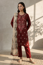 Embroidered Kurta Dupatta Trouser - 1957