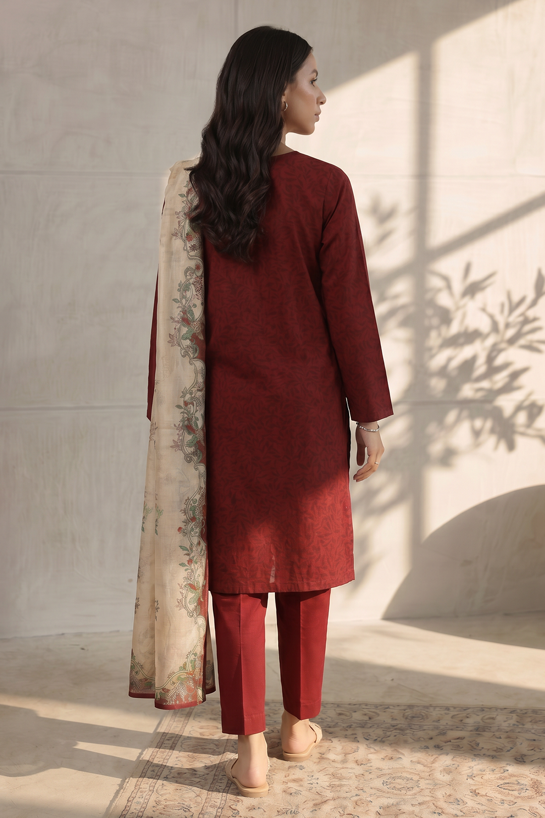 Embroidered Kurta Dupatta Trouser - 1957