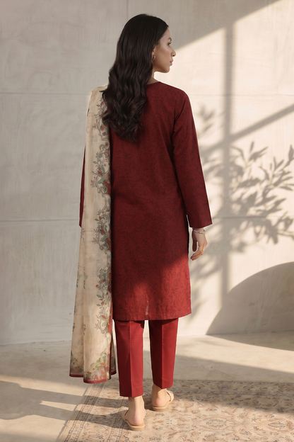 Embroidered Kurta Dupatta Trouser - 1957