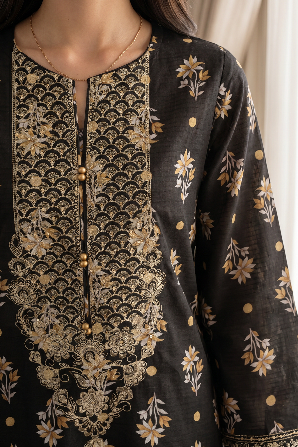 Embroidered Kurta Dupatta Trouser - 1959
