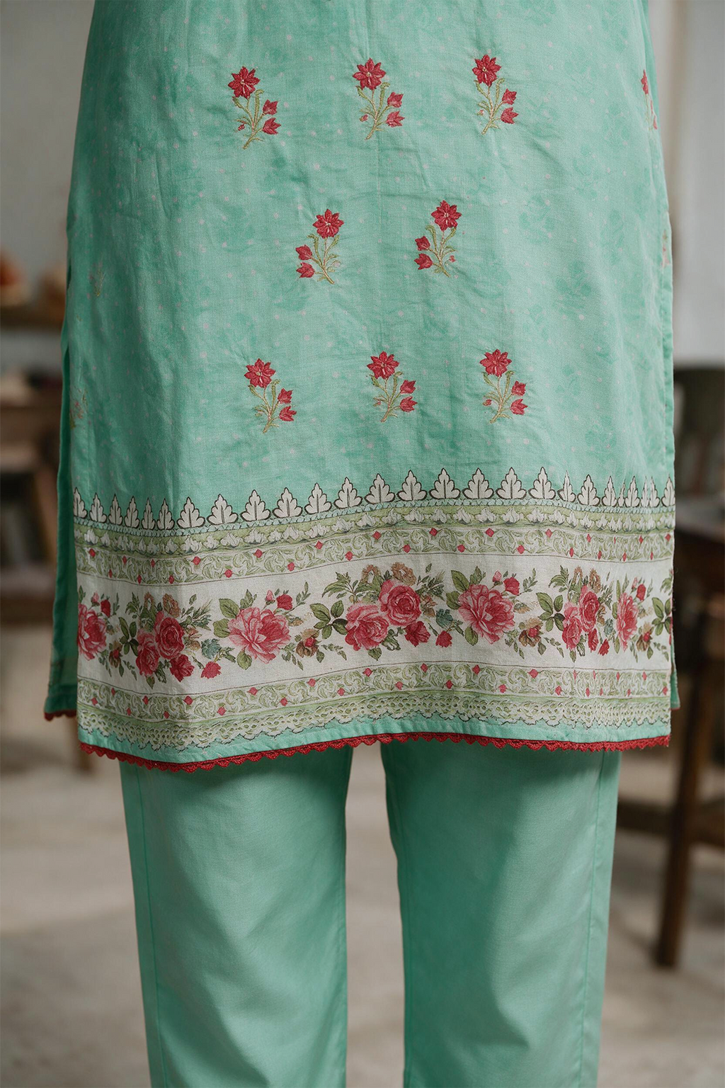 Embroidered Kurta Dupatta Trouser - 1961