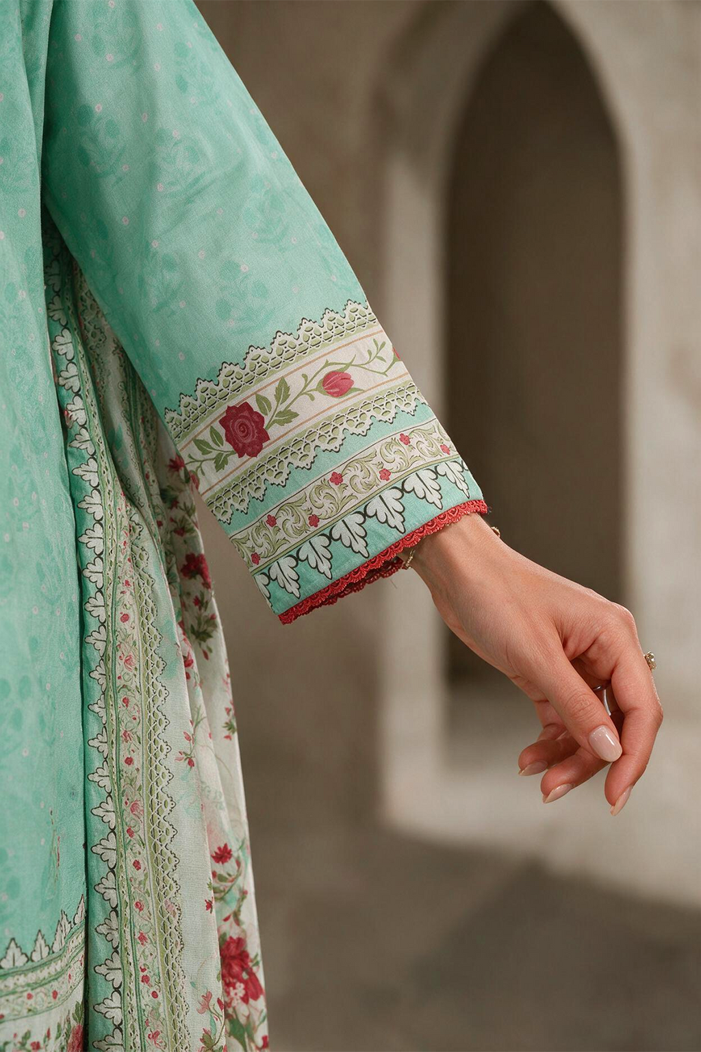 Embroidered Kurta Dupatta Trouser - 1961