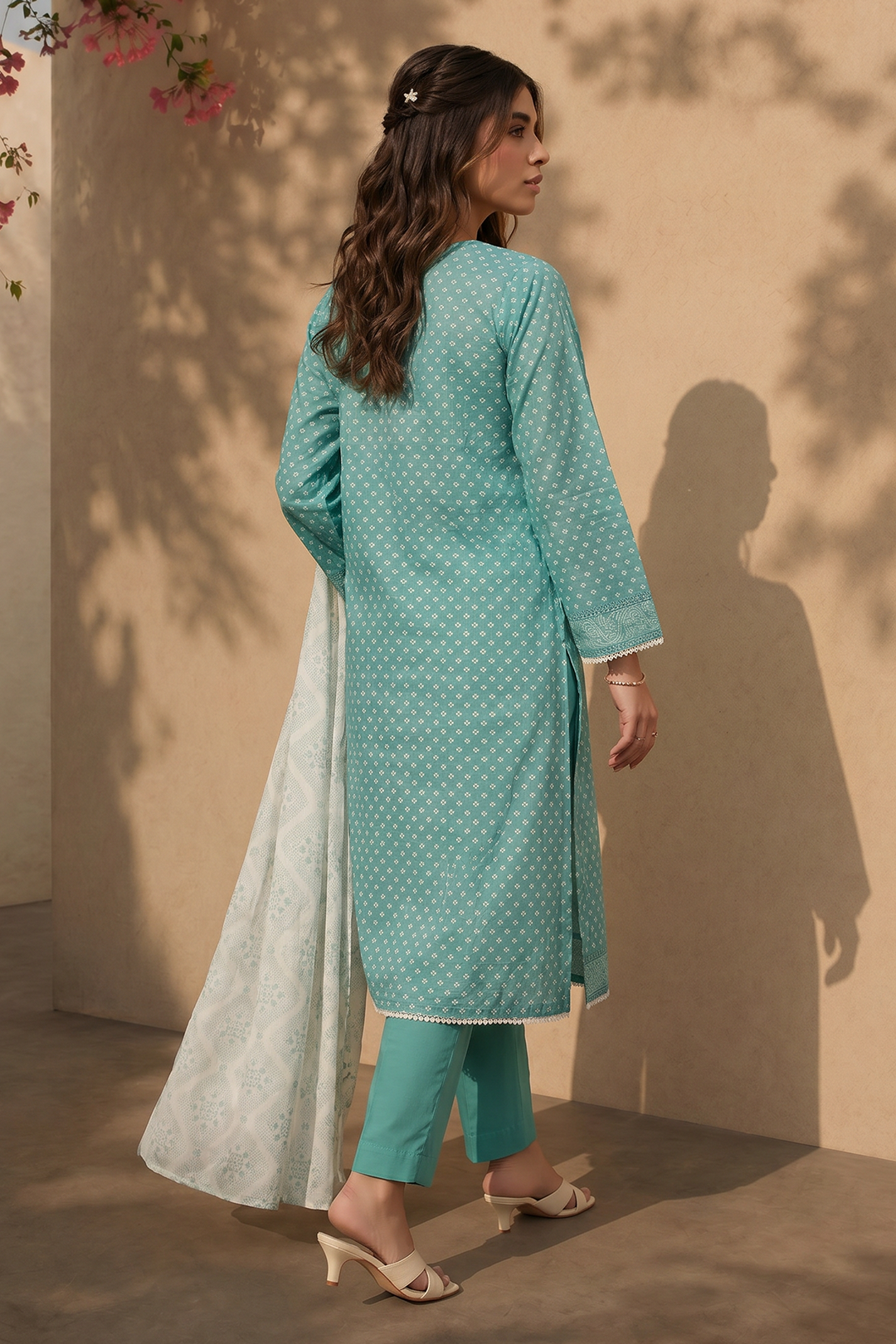 Embroidered Kurta Dupatta Trouser - 1962