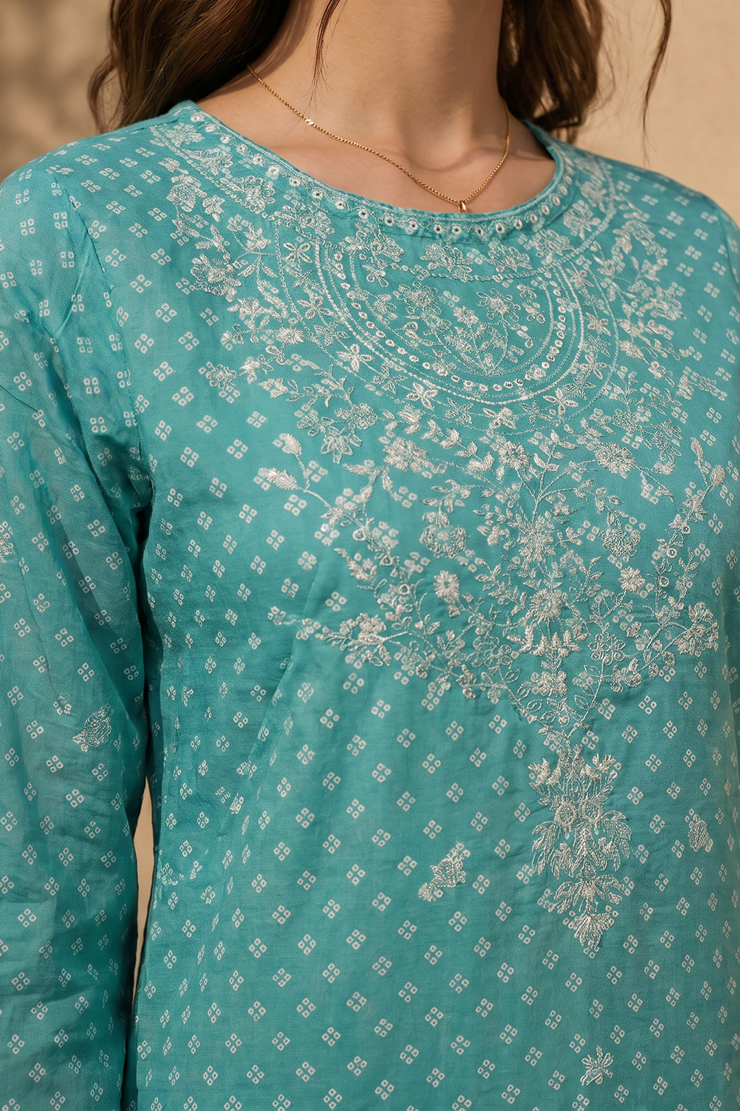 Embroidered Kurta Dupatta Trouser - 1962