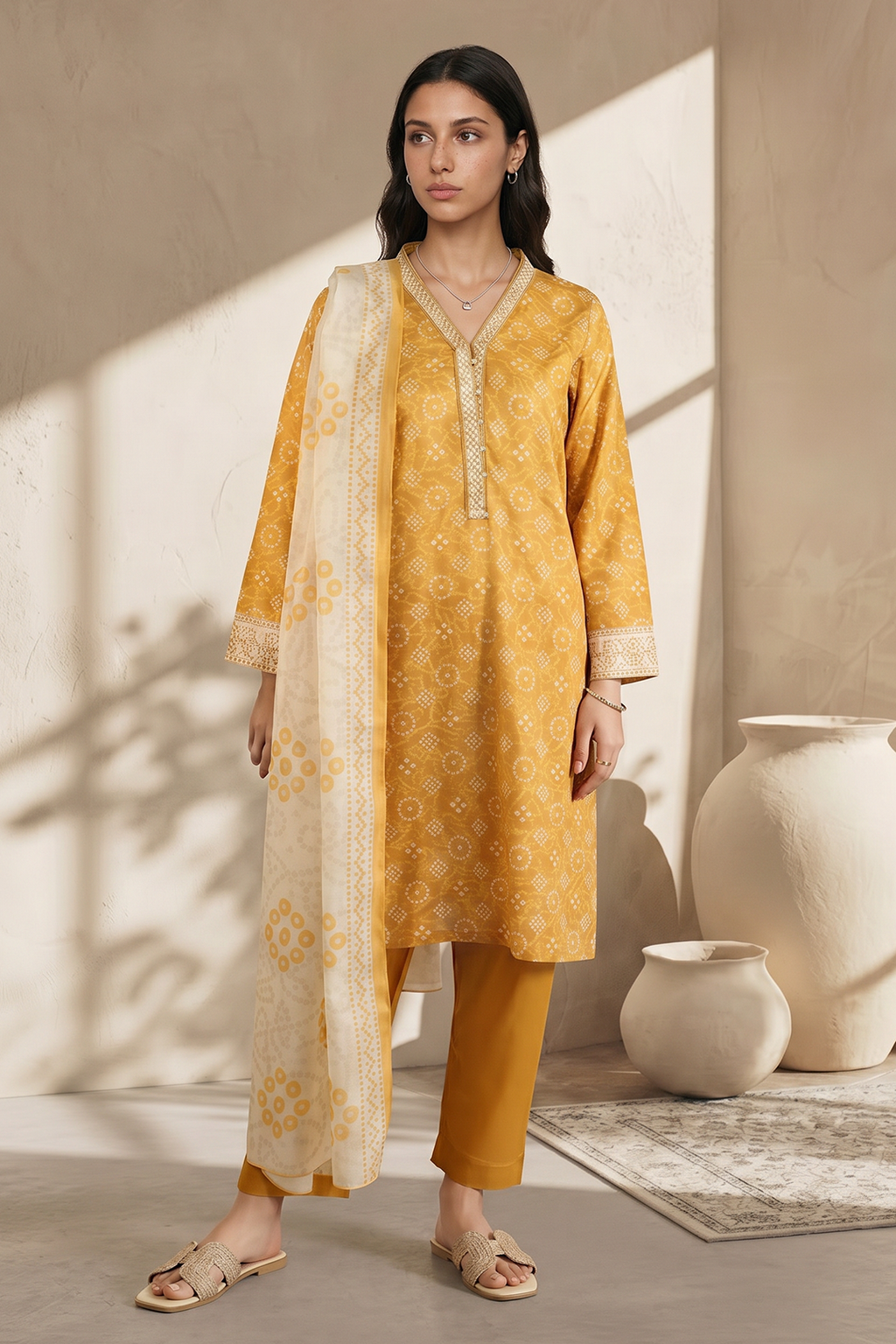 Kurta Dupatta Trouser - 2133