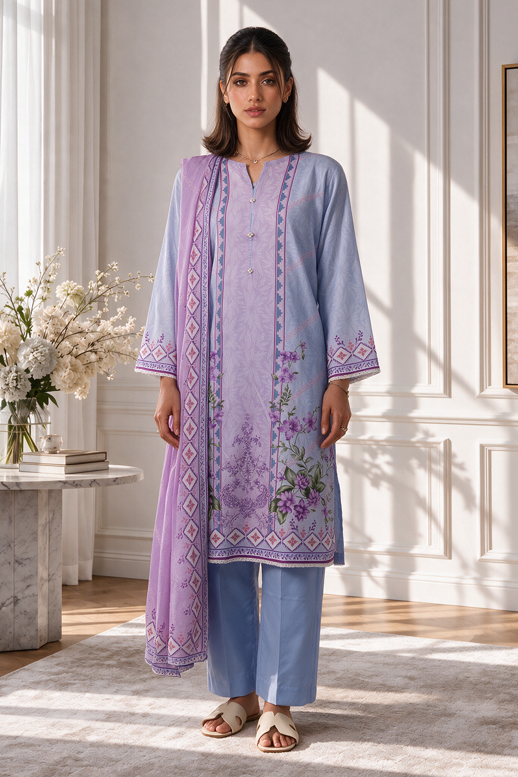 Kurta Dupatta Trouser - 2134