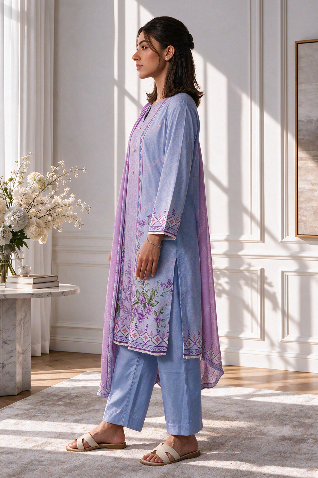 Kurta Dupatta Trouser - 2134