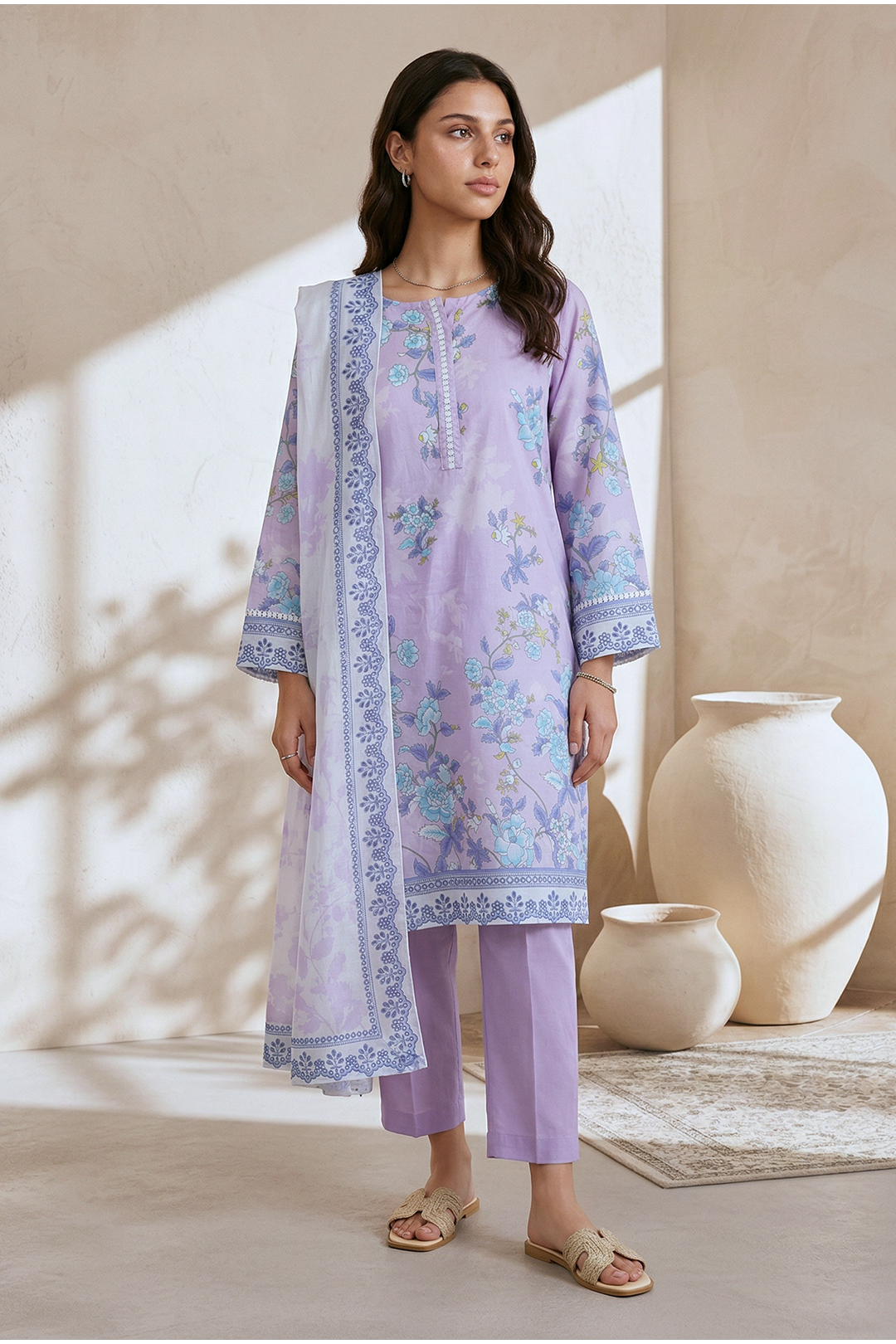Kurta Dupatta Trouser - 2138