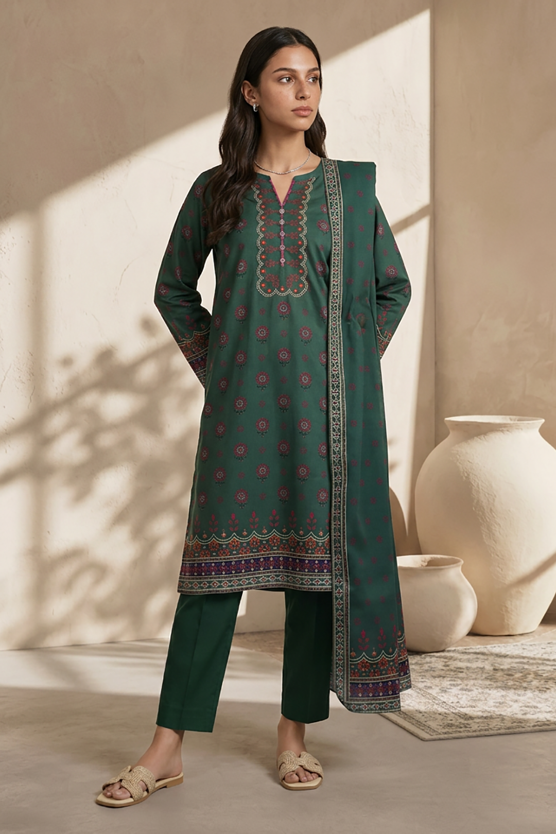 Kurta Dupatta Trouser - 2140