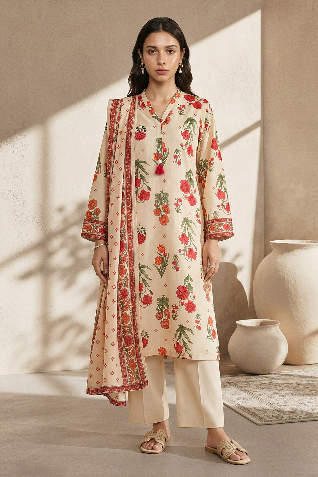 Kurta Dupatta Trouser - 2147