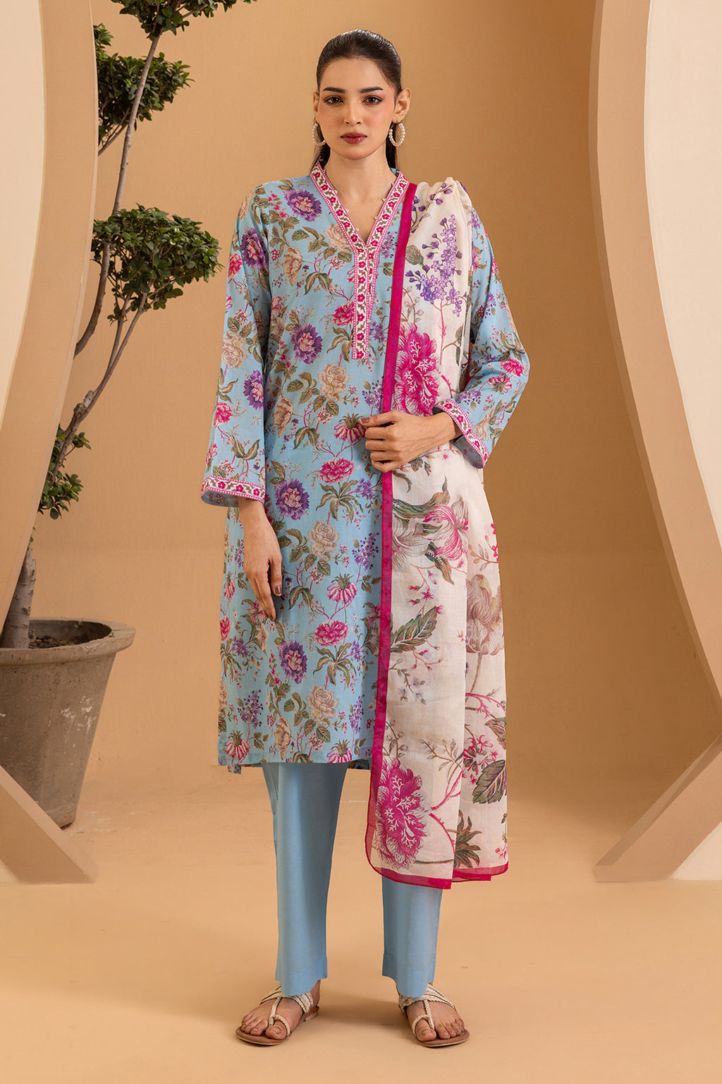Kurta Dupatta Trouser - 2163