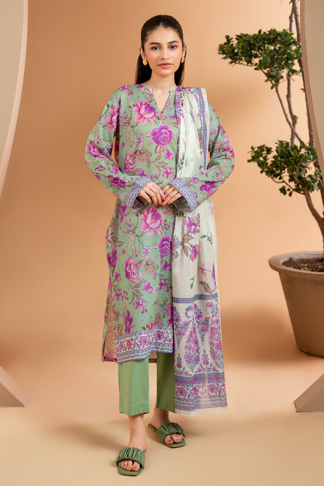 Kurta Dupatta Trouser - 2165