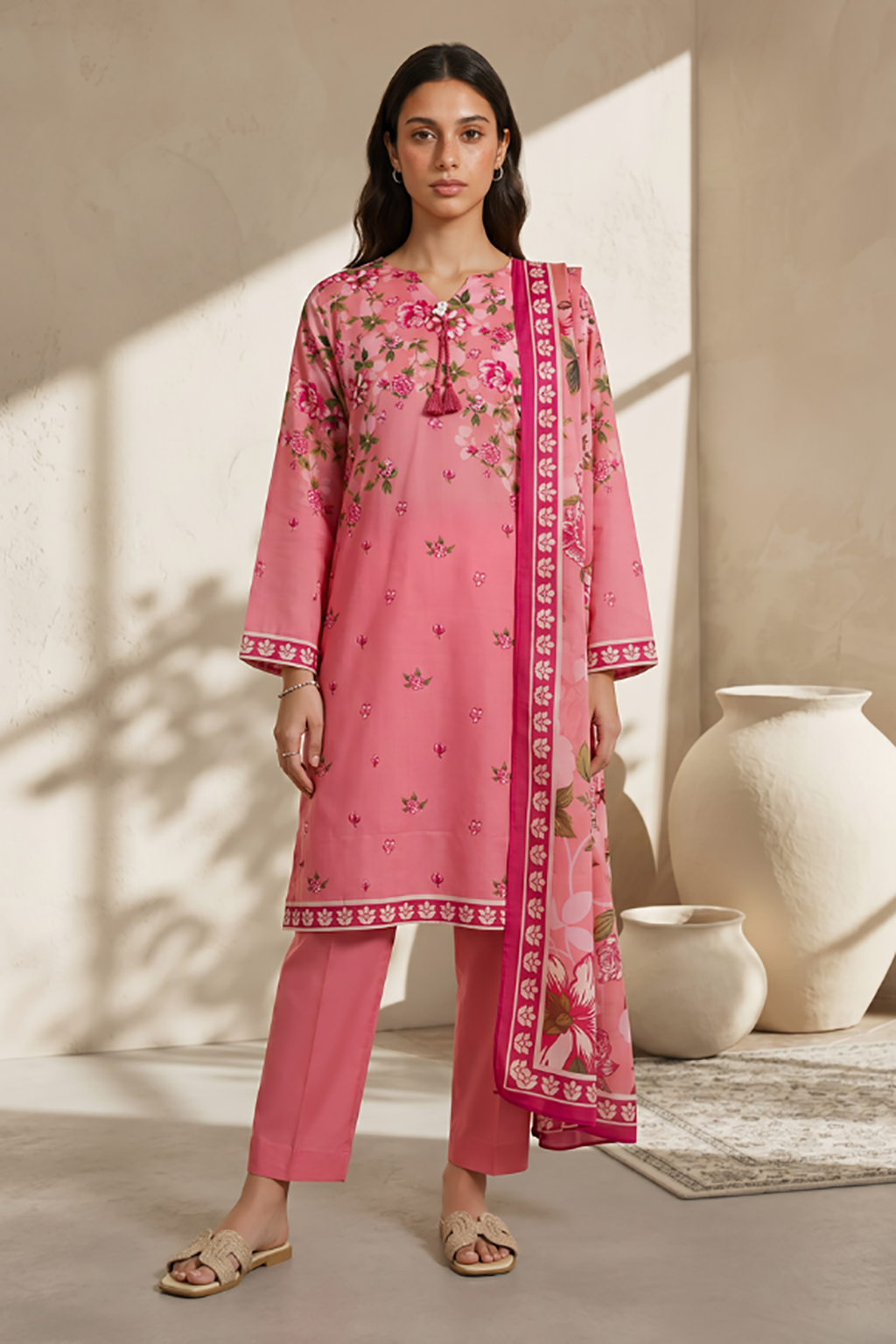 Kurta Dupatta Trouser - 2179