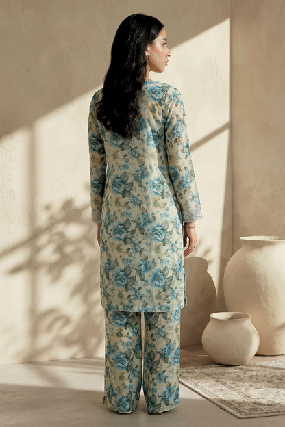 Embroidered Kurta Dupatta Trouser - 2185