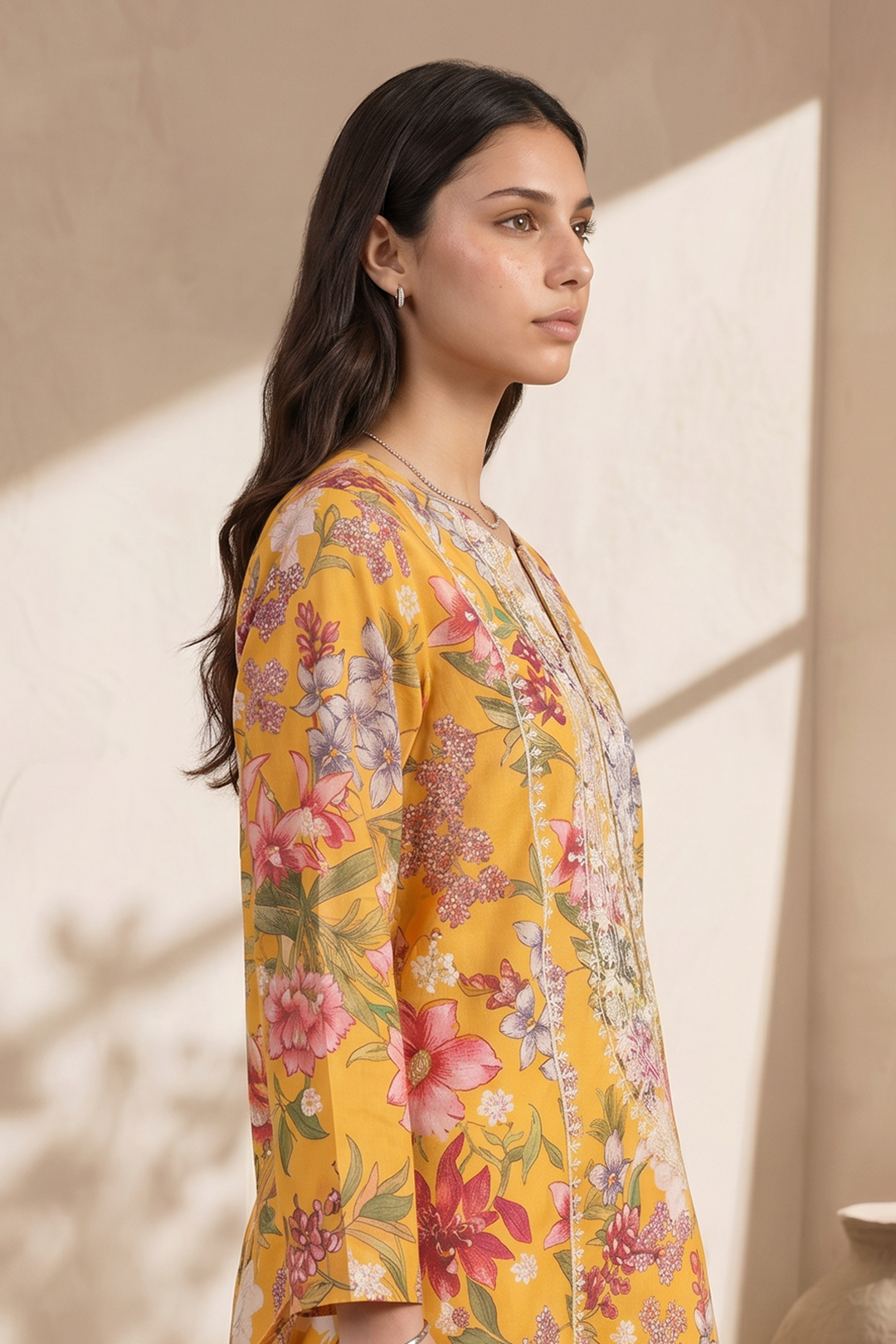 Embroidered Kurta Dupatta Trouser - 2187