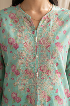Embroidered Kurta Dupatta Trouser - 2189