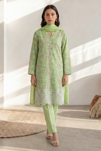 Embroidered Kurta Dupatta Trouser - 2190