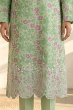 Embroidered Kurta Dupatta Trouser - 2190