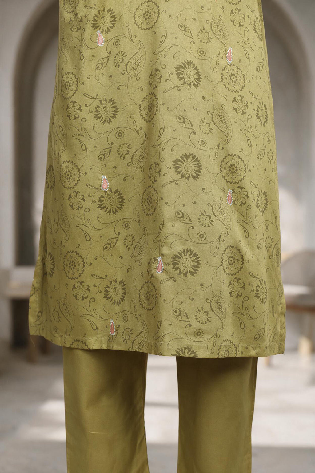Embroidered Kurta Dupatta Trouser - 2196
