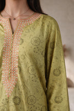 Embroidered Kurta Dupatta Trouser - 2196