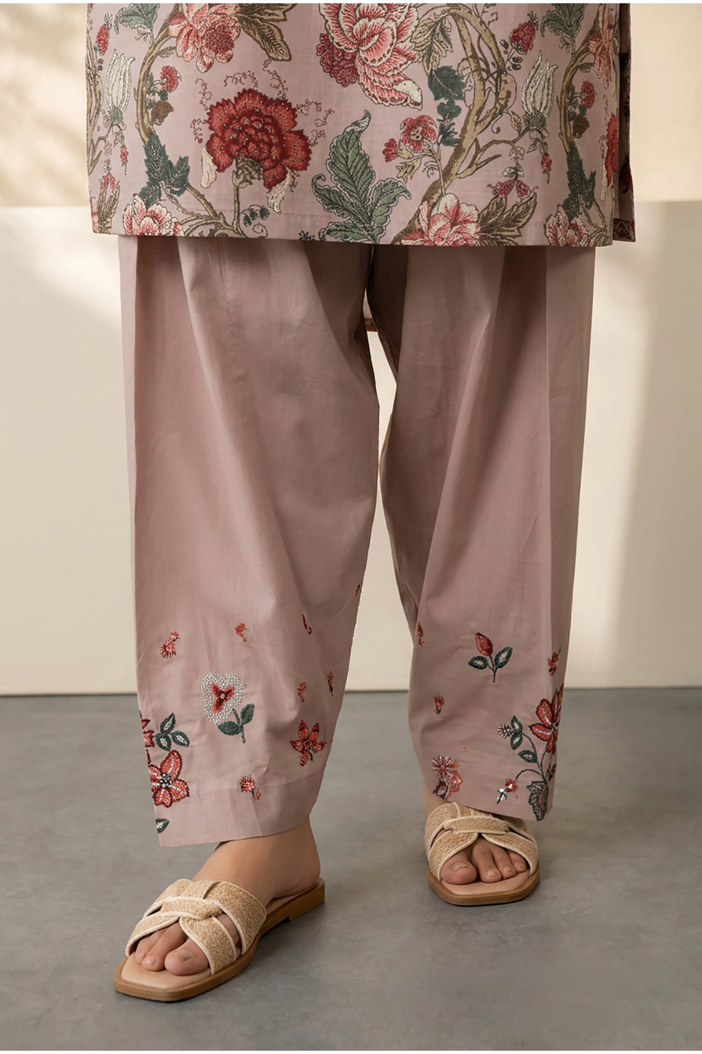 Embroidered Kurta Dupatta Trouser - 2197