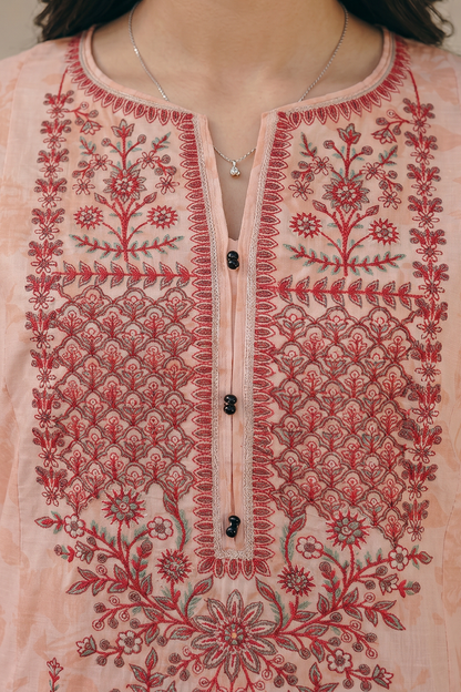 Embroidered Kurta Dupatta Trouser - 2200