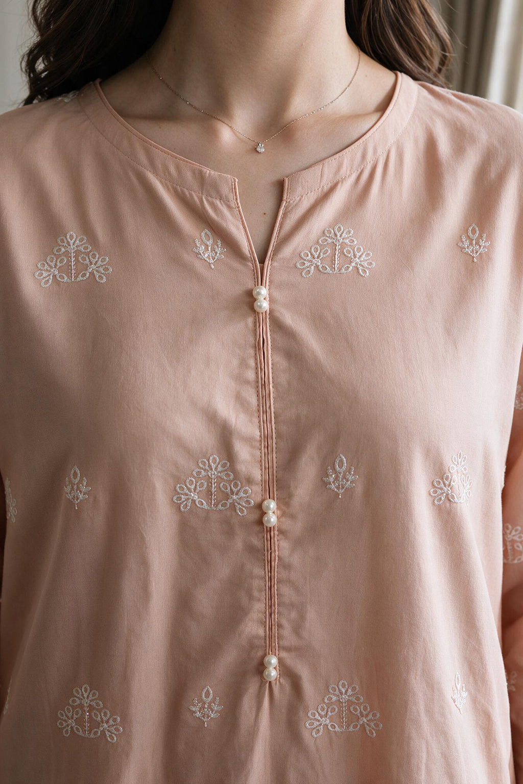 Embroidered Kurta Dupatta Trouser - 2203