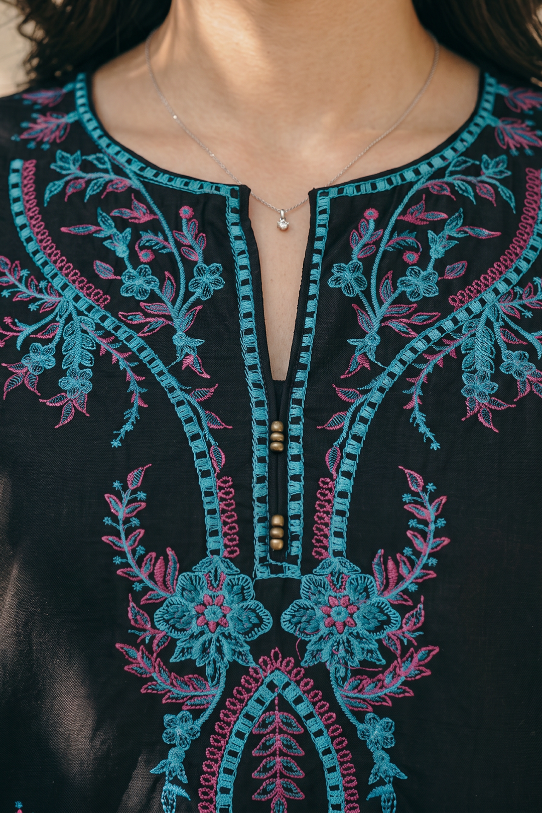 Embroidered Kurta Dupatta Trouser - 2210