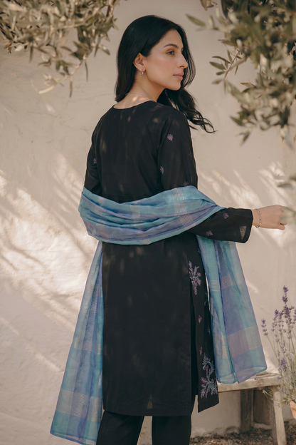 Embroidered Kurta Dupatta Trouser - 2210