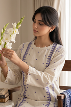 Embroidered Kurta Dupatta Trouser - 2207