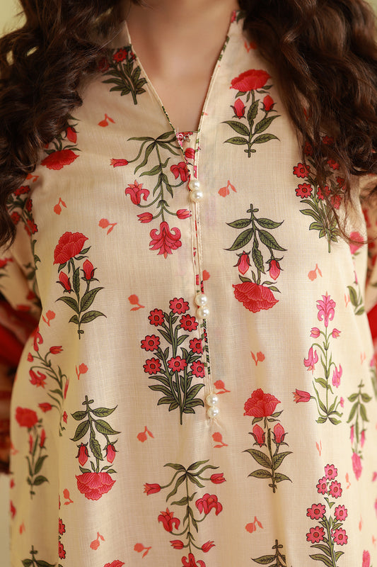 Embroidered Kurta Dupatta Trouser - 2447