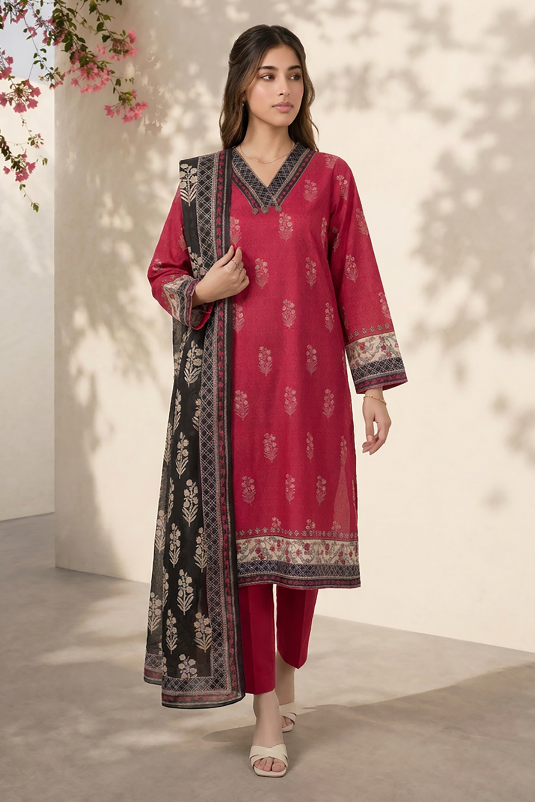 Kurta Dupatta Trouser - 2452