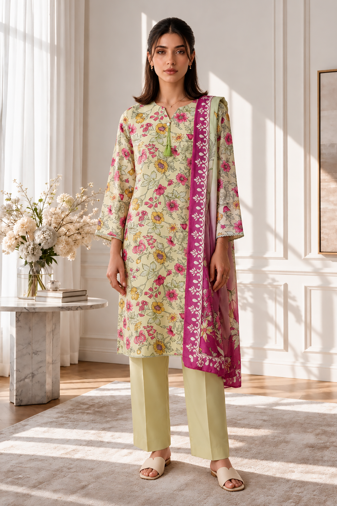 Kurta Dupatta Trouser - 2481