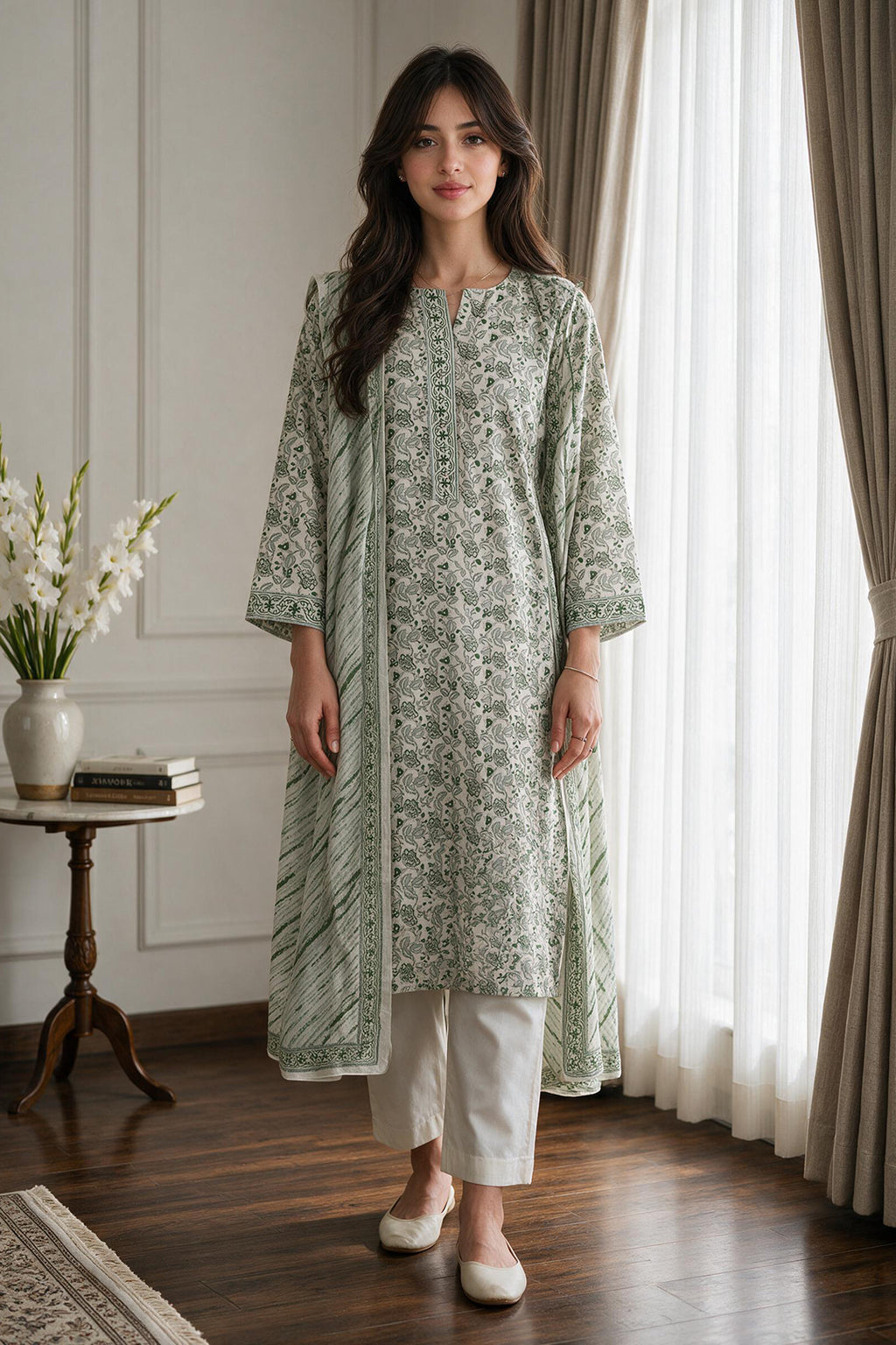 Kurta Dupatta Trouser - 2486