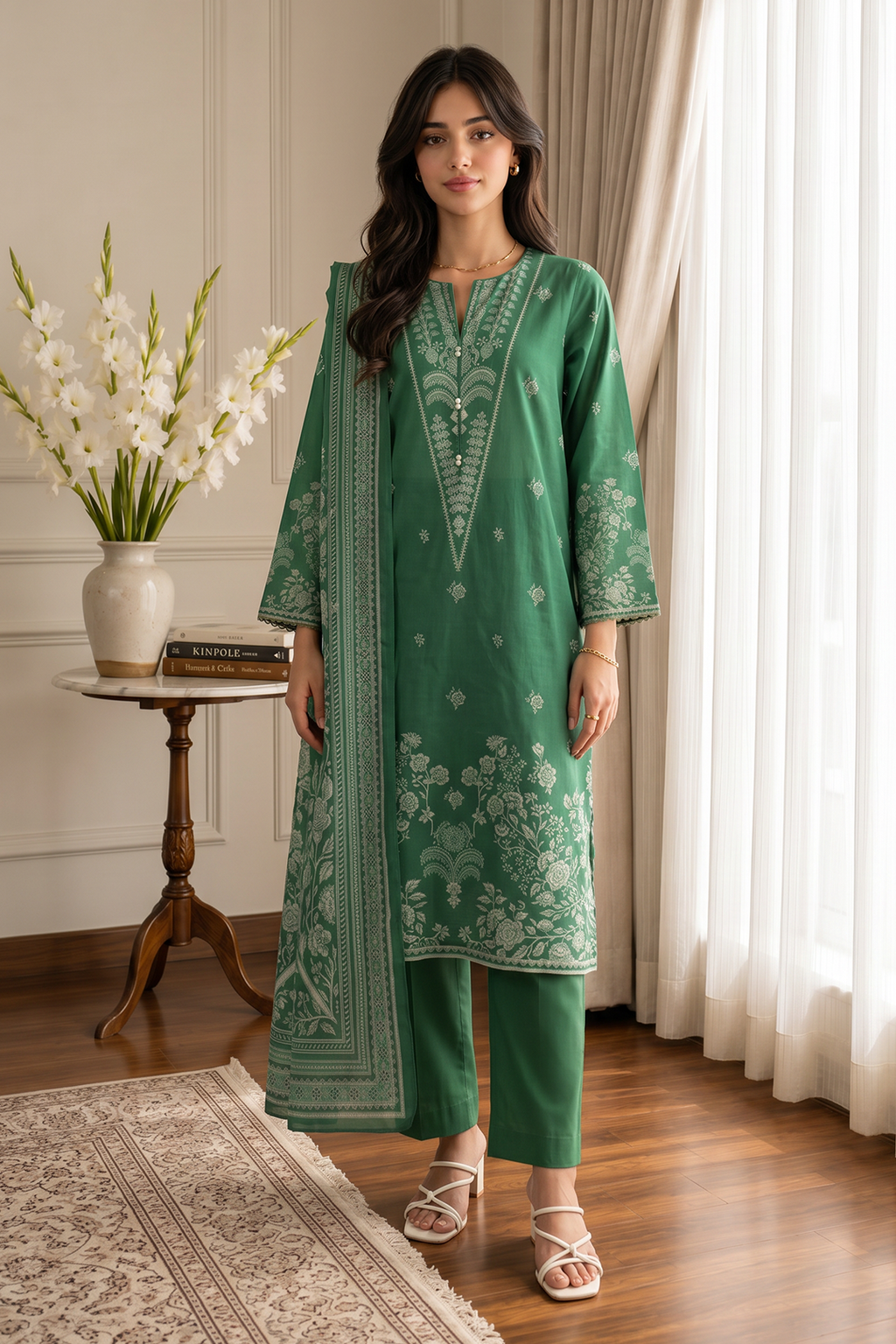 Kurta Dupatta Trouser - 2487
