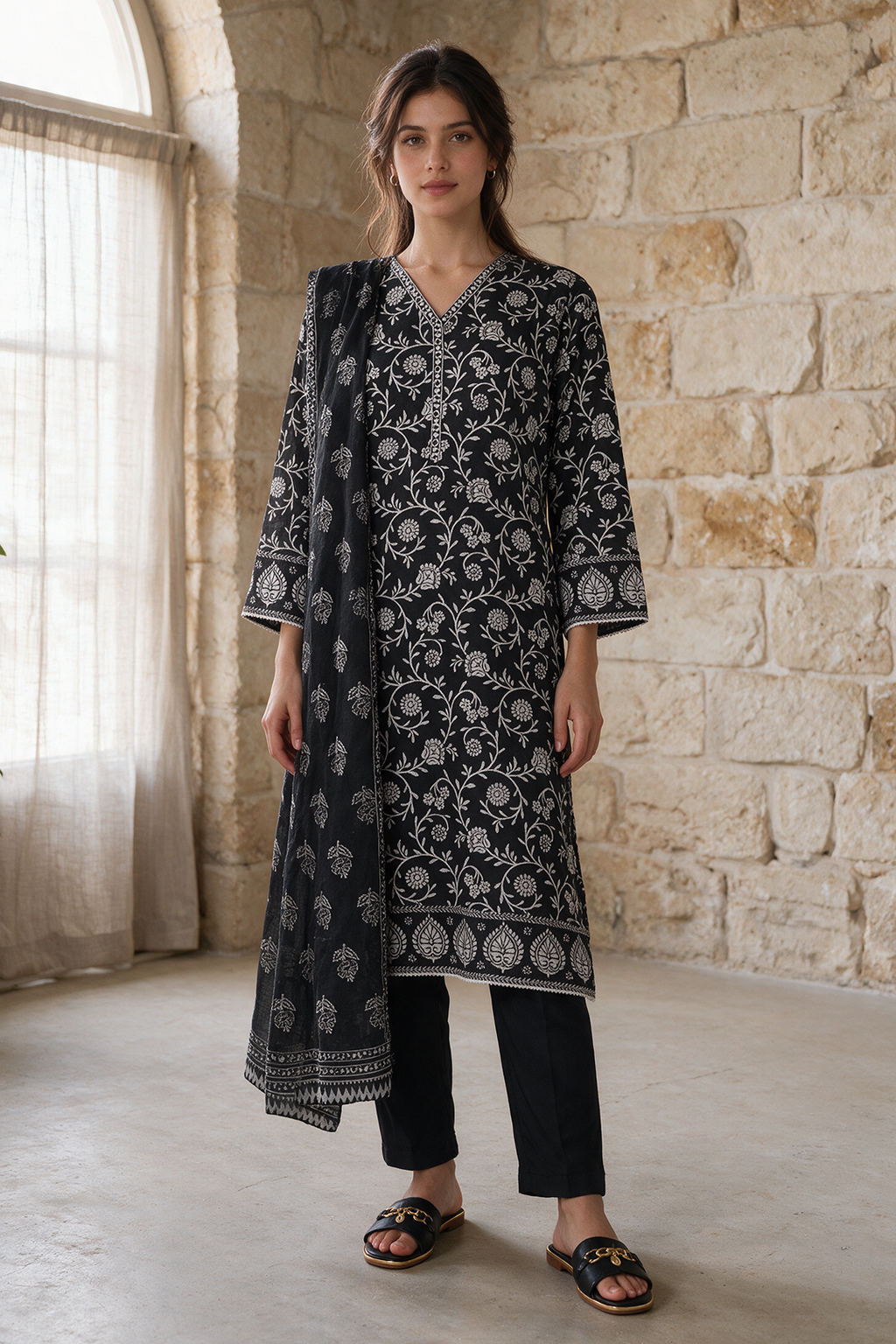 Kurta Dupatta Trouser - 2490