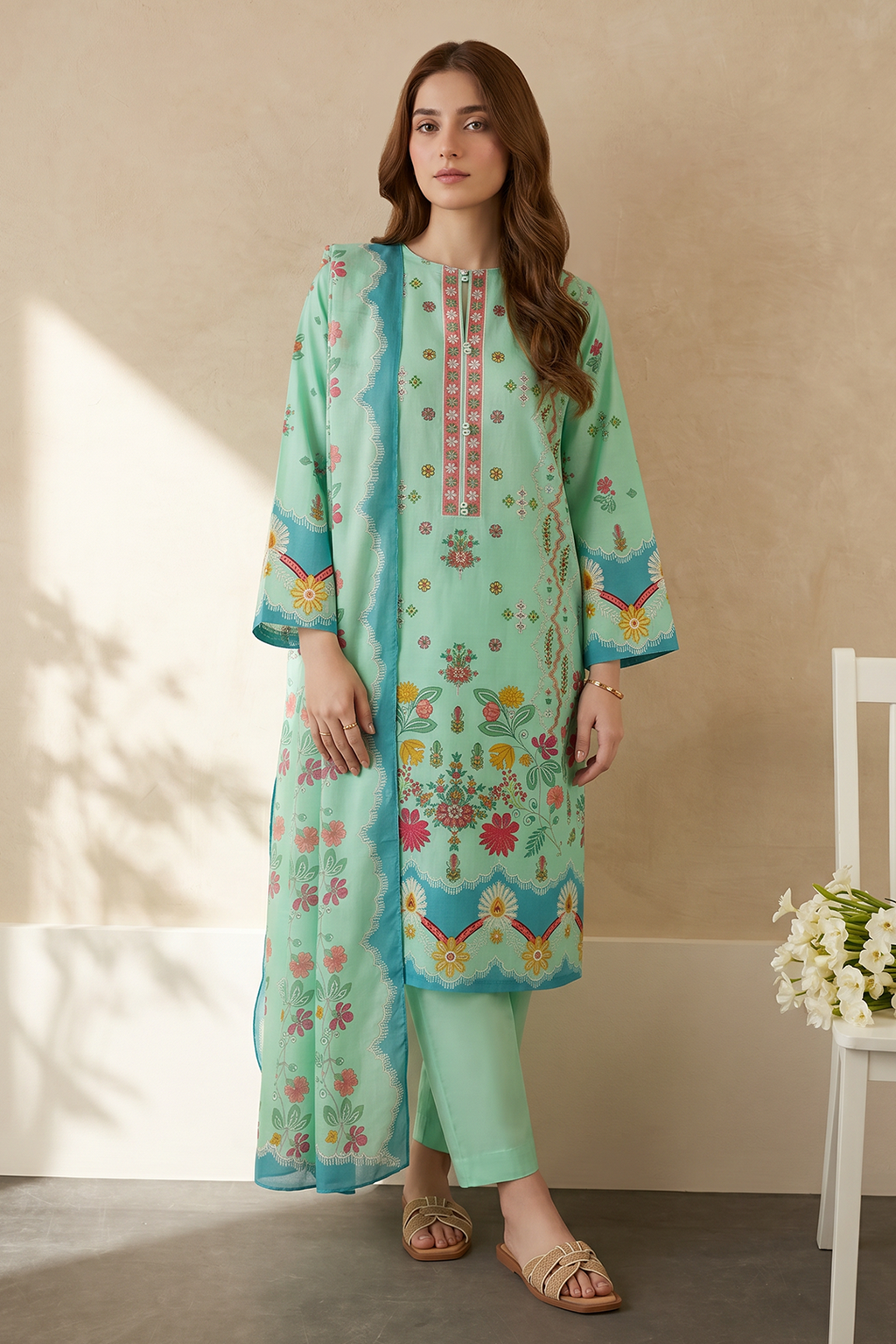 Kurta Dupatta Trouser - 2500