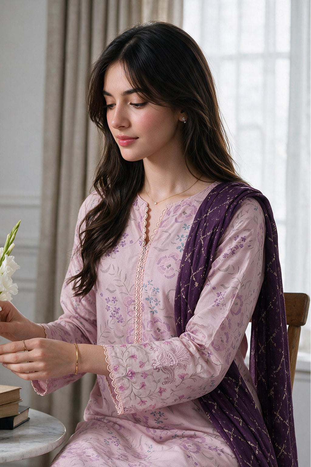 Kurta Dupatta Trouser - 2504