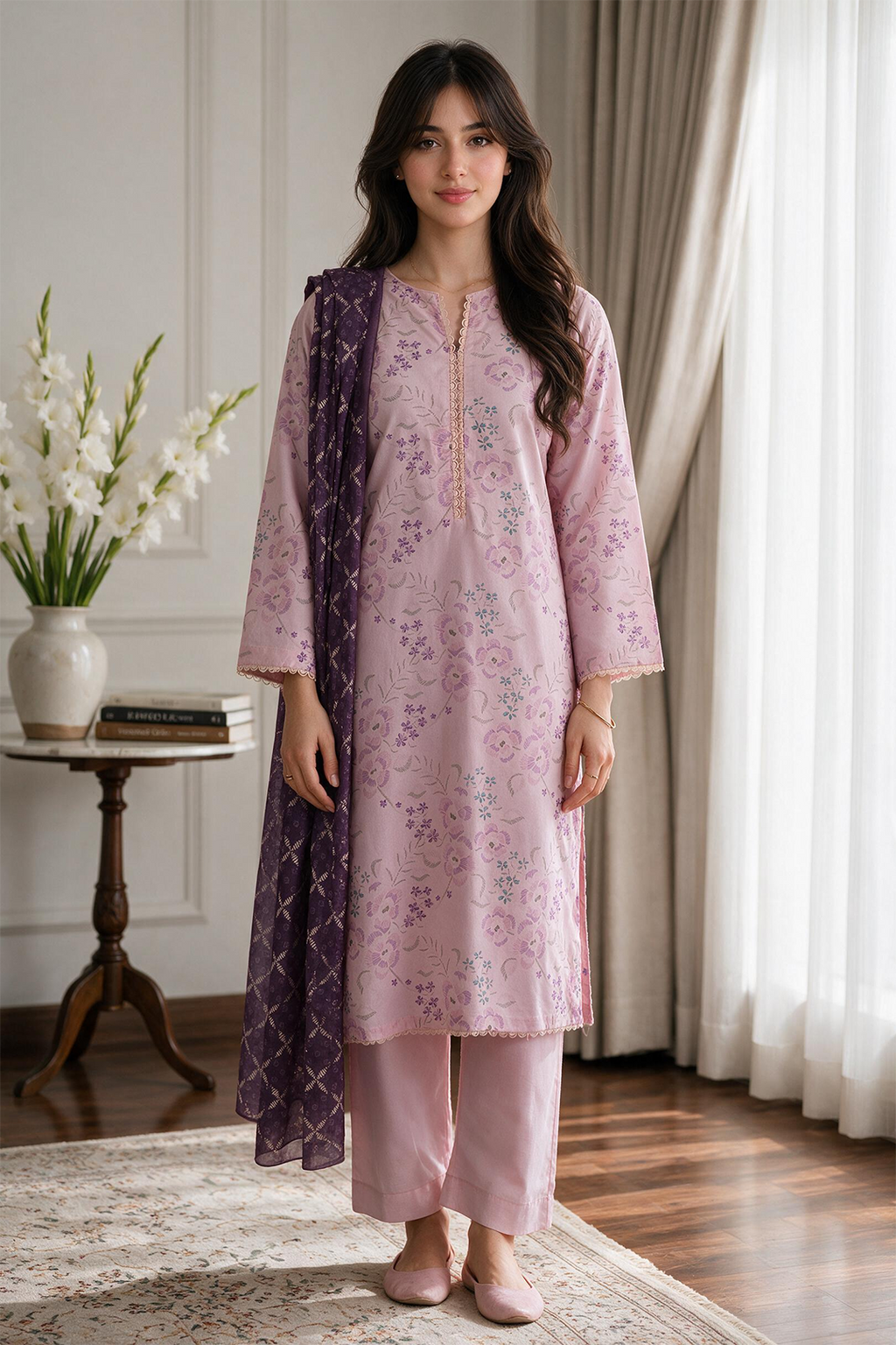 Kurta Dupatta Trouser - 2504