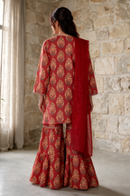 Embroidered Kurta Dupatta Trouser - 2506